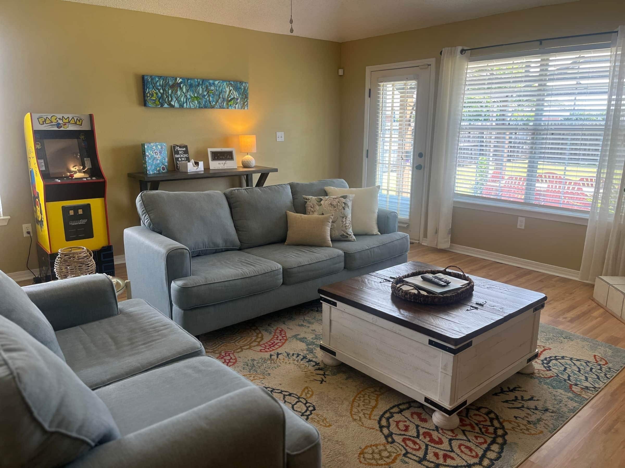 TV, fireplace, DVD player