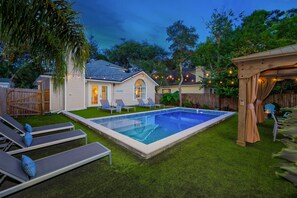 A heated pool - Spanish Modern Family Beach Retreat w/ Heated Pool (Jacksonville Beach)