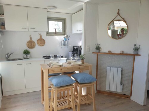 Tof Retro Chalet te Huur op Kleinschalig Terrein