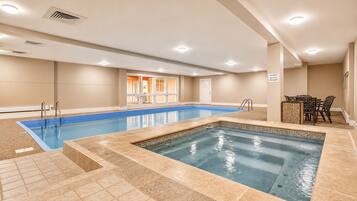 Indoor pool, a heated pool