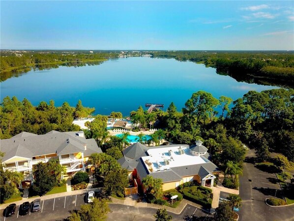 Enjoy scenic views of the lake from the hotel's spacious balconies.