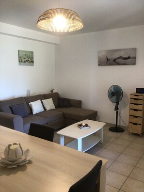 Tv, dvd-afspiller, videobibliotek