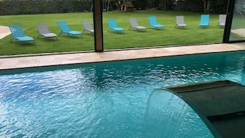 Indoor pool, a heated pool