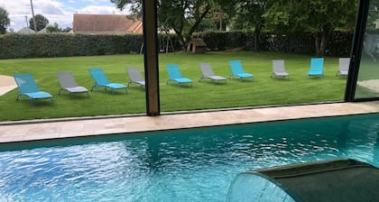 Heated pool cottage 31° ZOO LA FLECHE / 24H DU MANS