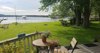 Bemus Point Lake Front Cottage with Dock
