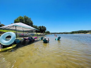 Sun loungers, beach towels