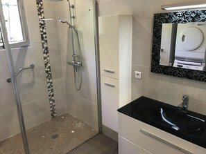 Shower, hair dryer