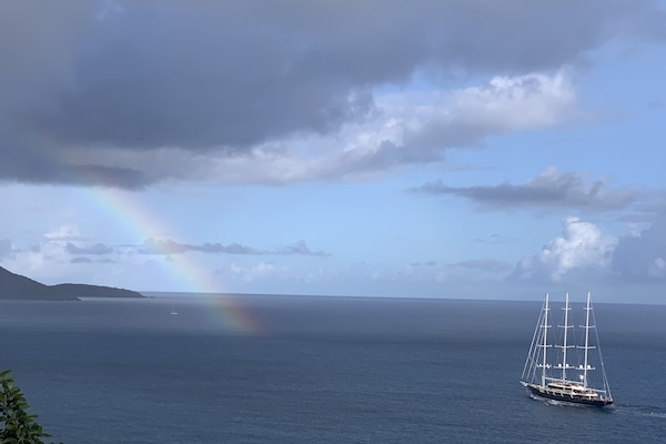 View from great room of Vista - Hans Lolik islands to the left