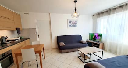 Apart 5 personnes, 1 min Gare d'Annemasse, 5 km GenĂšve