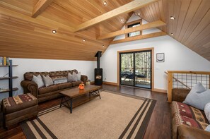 Télévision, cheminée, livres