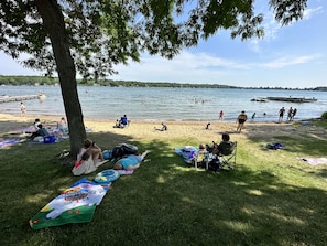 Vlak bij het strand