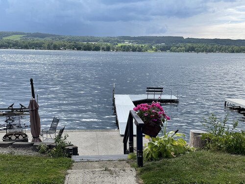Lamoka Lake House with Sundeck and Dock in the Finger Lakes