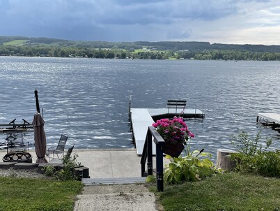 Lamoka Lake House with Sundeck and Dock in the Finger Lakes