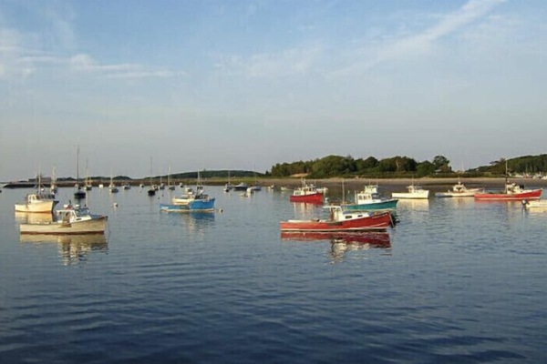 Our house, with views, is one block from this amazing harbor.