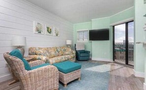 Condo, 2 Bedrooms | Living room - Plantation Palms 5411 by Meyer Vacation Rentals (Gulf Shores)
