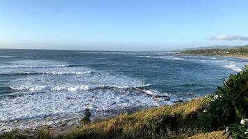 Plage, chaises longues, serviettes de plage