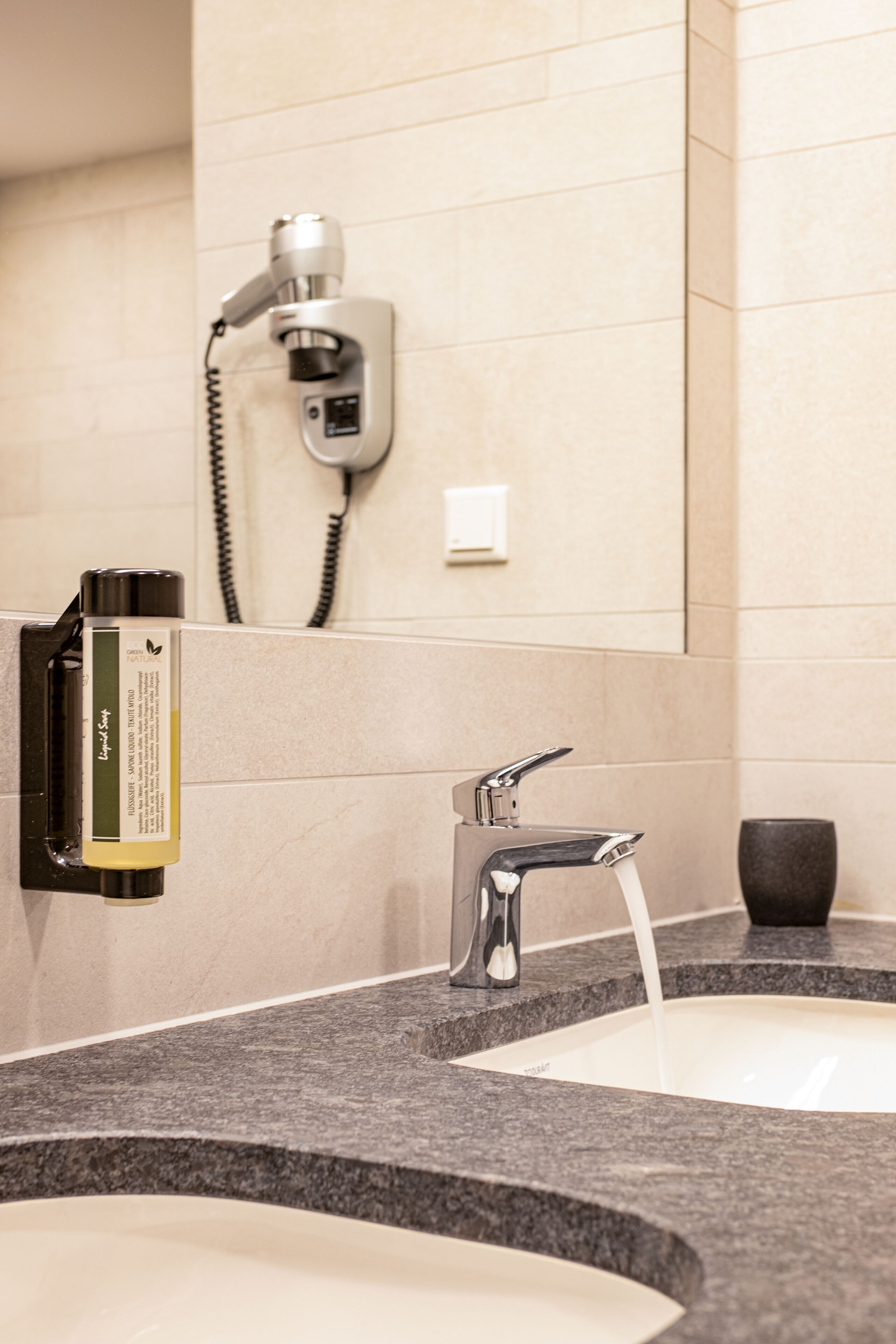 superior double room | bathroom | hair dryer