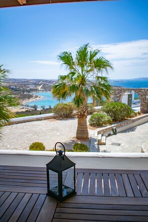 Villa, 2 Bedrooms, Smoking, Balcony | Property grounds - Holiday Sunset Villa Above the Beach (Paros)