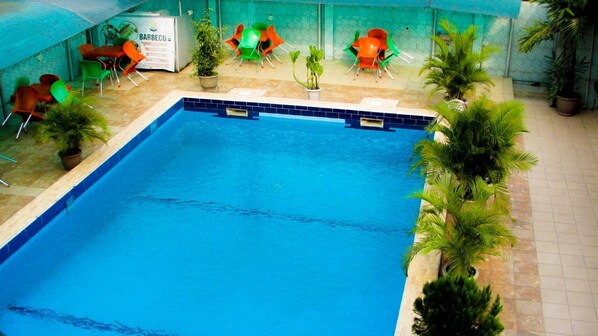 Room, 1 Bedroom, Accessible, Smoking | Pool | Indoor pool