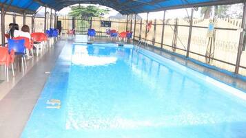 Room, 1 Bedroom, Accessible, Smoking | Pool | Indoor pool