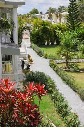 아파트, 침실 2개, 발코니, 정원 전망 | 숙박 시설 구내