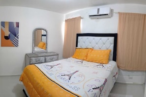 1 habitación y ropa de cama 