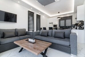 Villa, 3 Bedrooms, Private Pool, Pool View | Living room - Grande Amore Luxury Villa (Zakynthos)