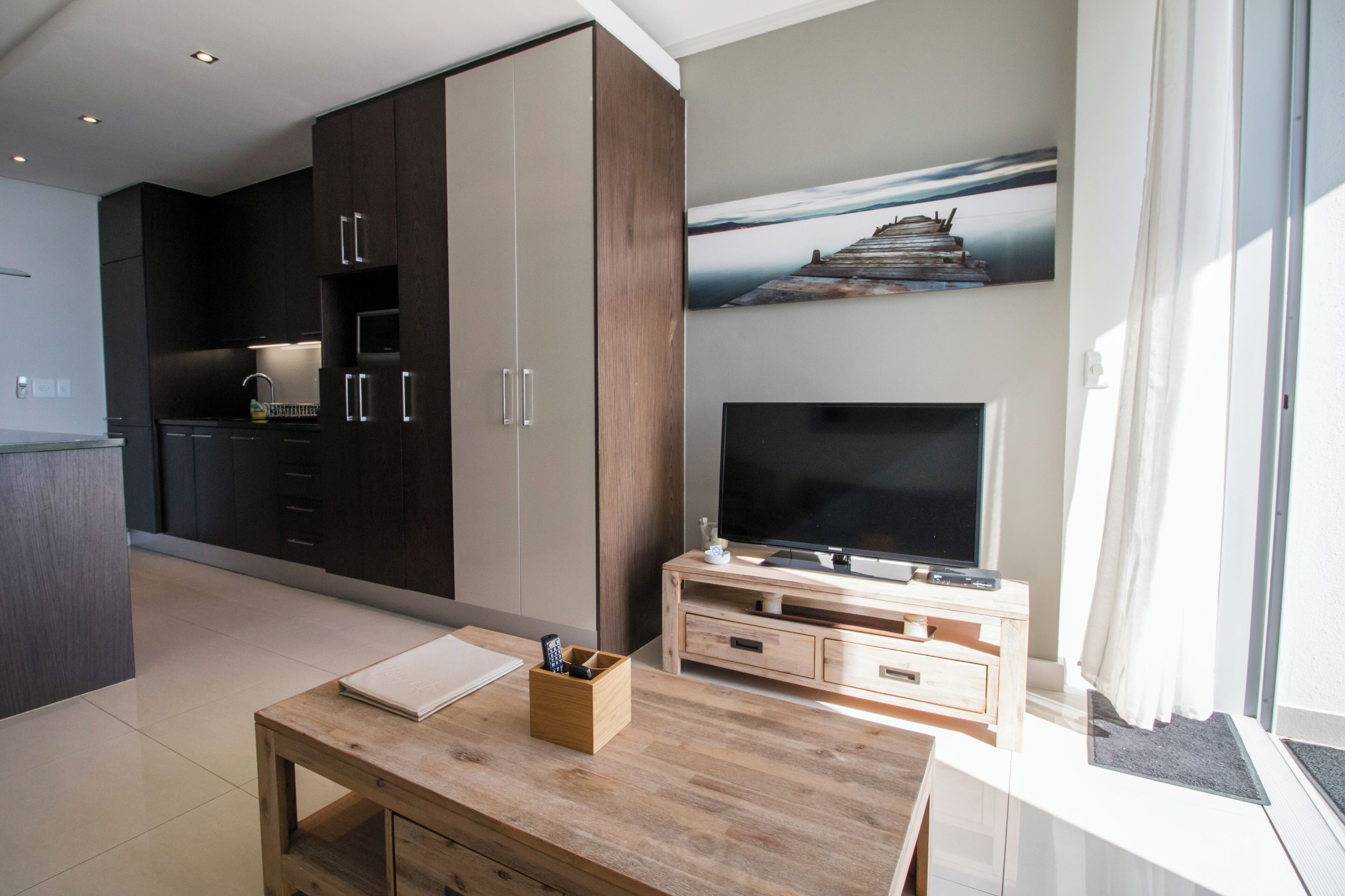 Apartment, 1 Schlafzimmer, Terrasse, Meerblick | Wohnbereich