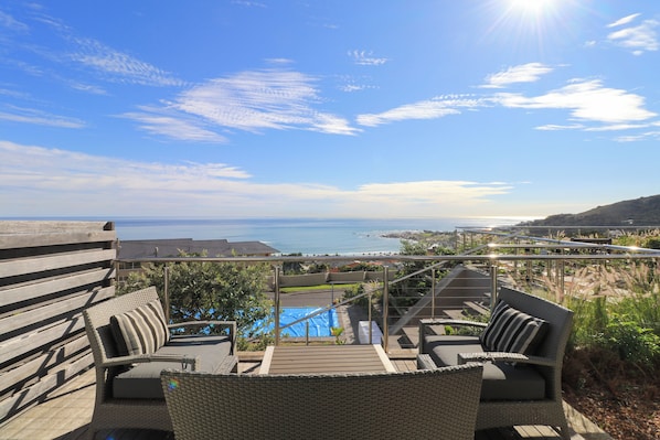 Apartment, 1 Schlafzimmer, Terrasse, Meerblick | Außenbereich