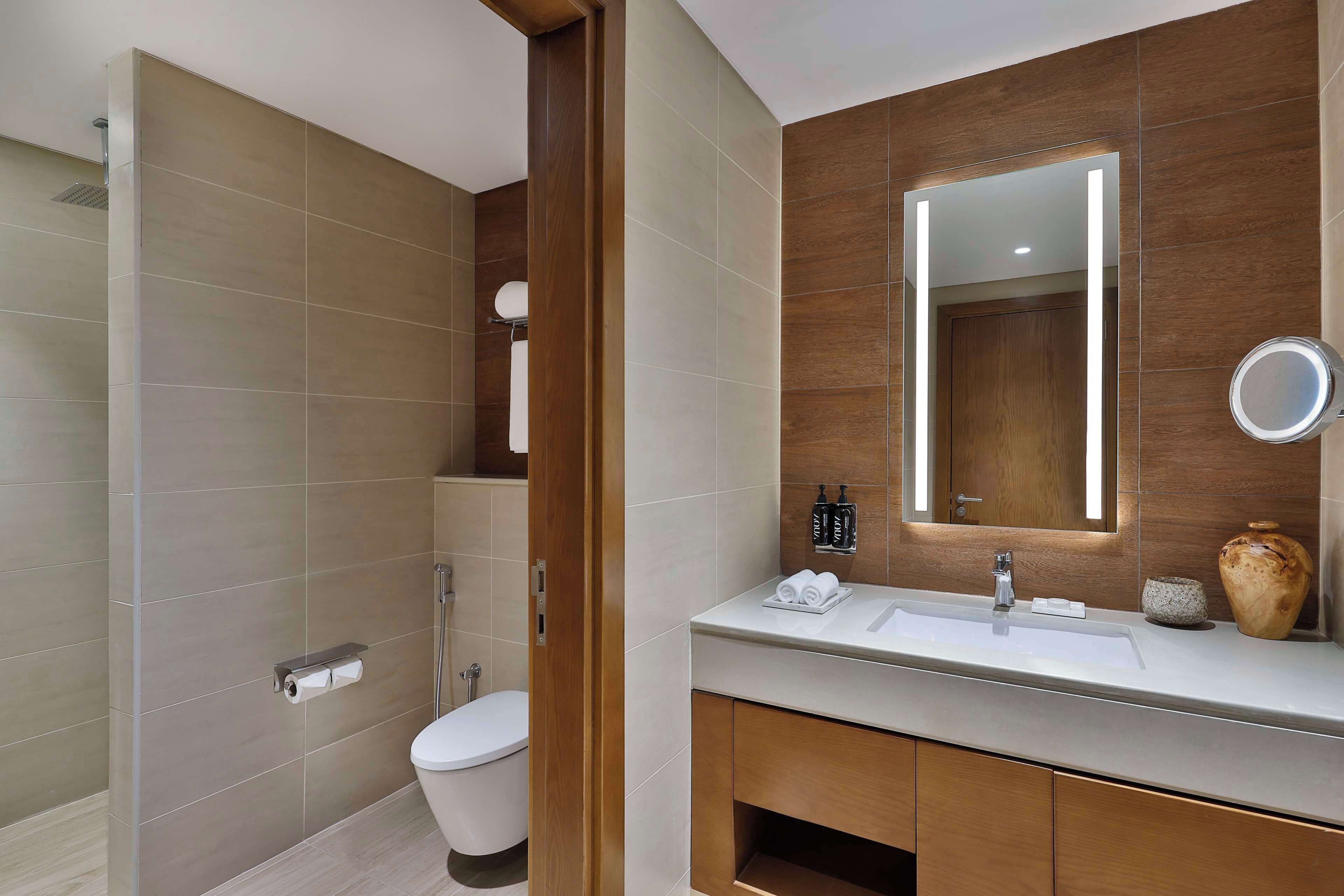 free toiletries, hair dryer, bathrobes, slippers