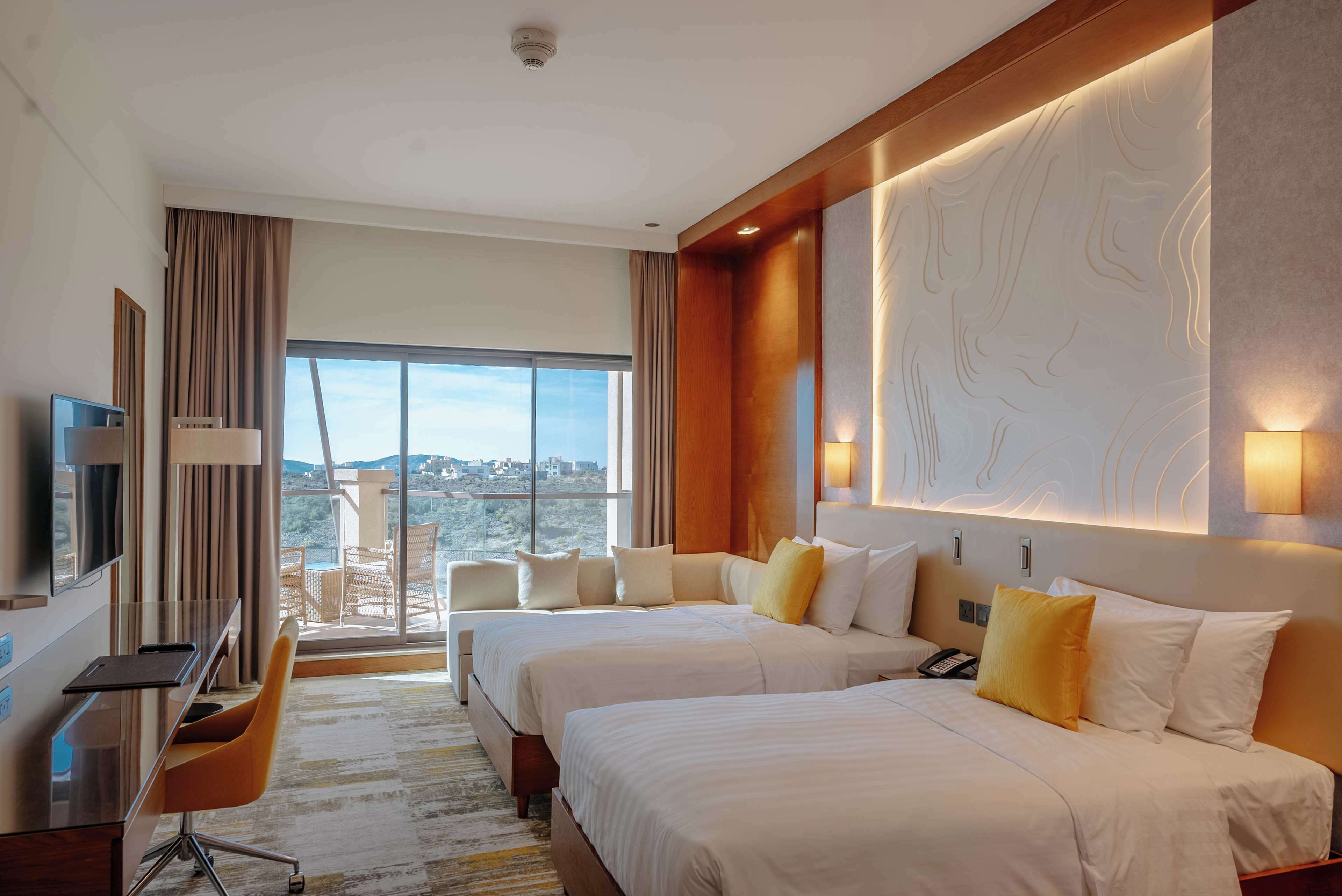 premium bedding, memory-foam beds, minibar, in-room safe