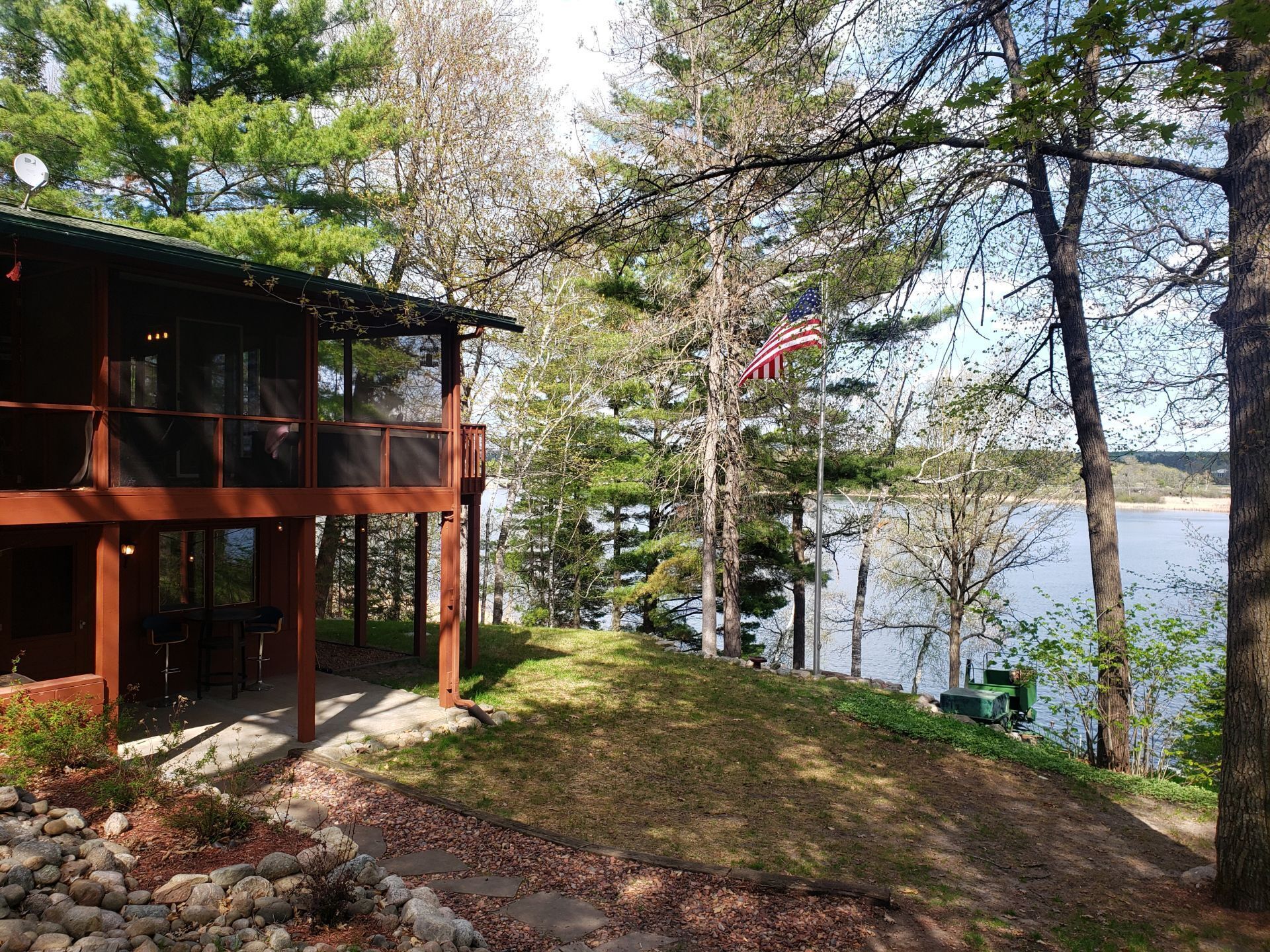 Private Lake home on Leech lake.