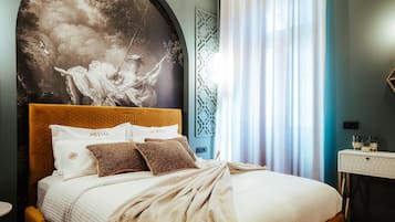 Chambre Double Deluxe | 1 chambre, draps en coton égyptien, literie de qualité supérieure