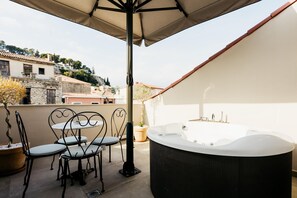 King Suite, Castle View, Outdoor Hot Tub | Balcony view - Espero Royal Stay (Nafplio)