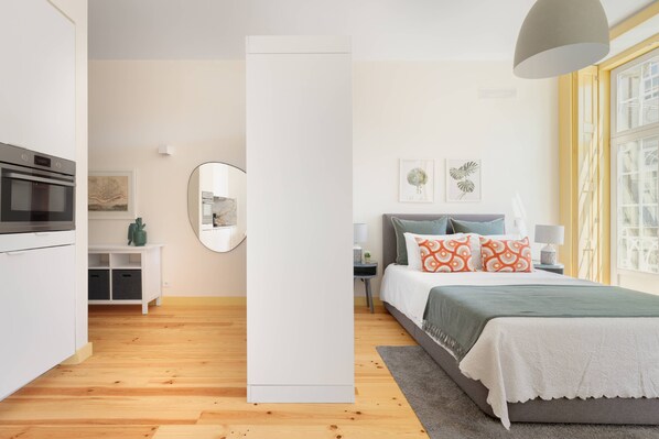 1 Schlafzimmer, Bügeleisen/Bügelbrett, Internetzugang, Bettwäsche