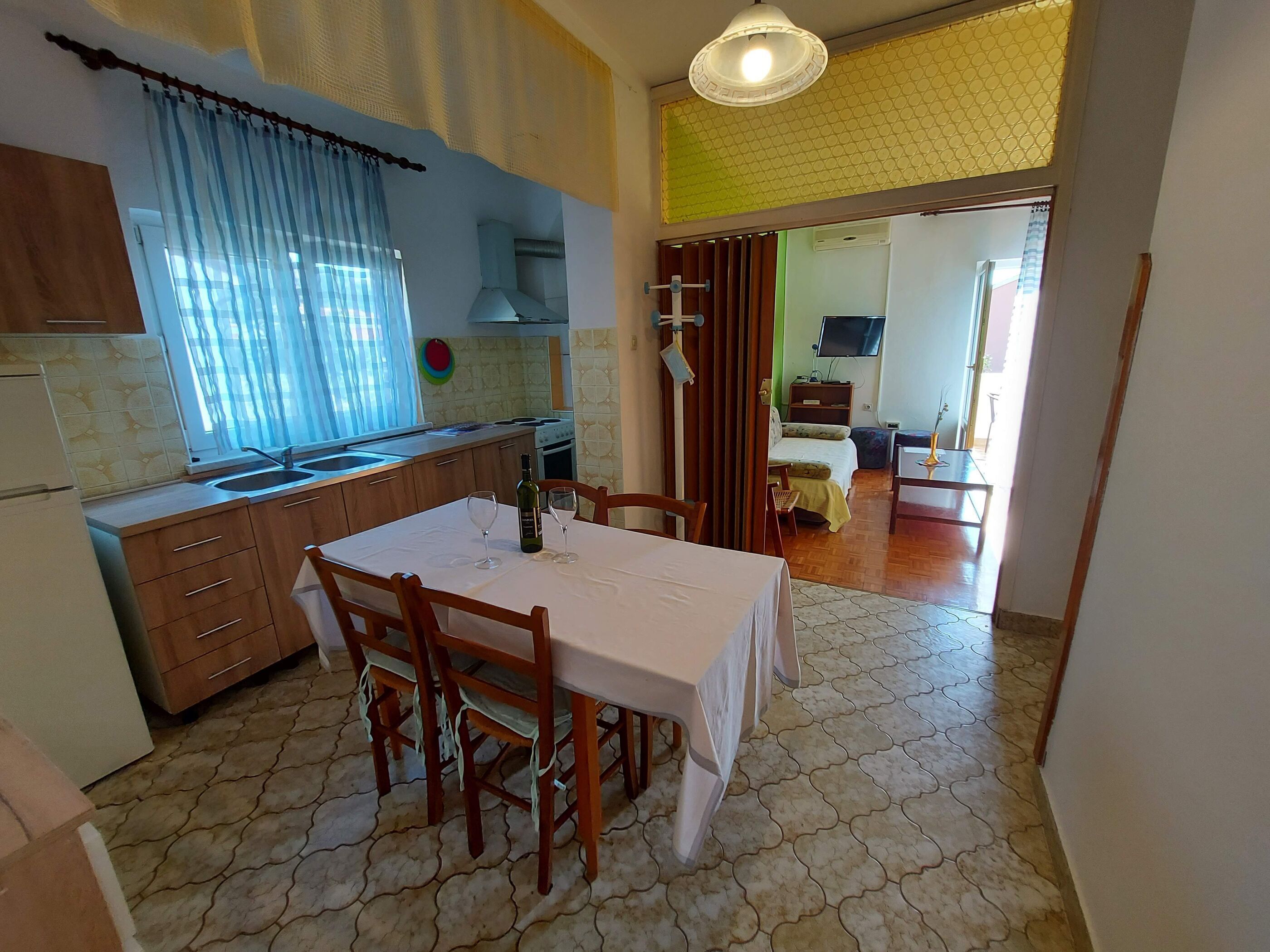 Apartment (A1) | Private kitchen | Mini-fridge, stovetop, espresso maker, electric kettle