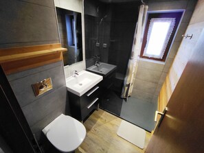 Shower, hair dryer