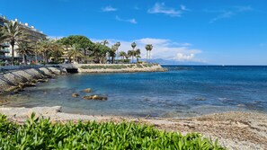 Sun-loungers, beach towels