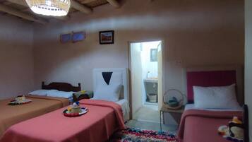 3 bedrooms, desk, iron/ironing board, travel crib