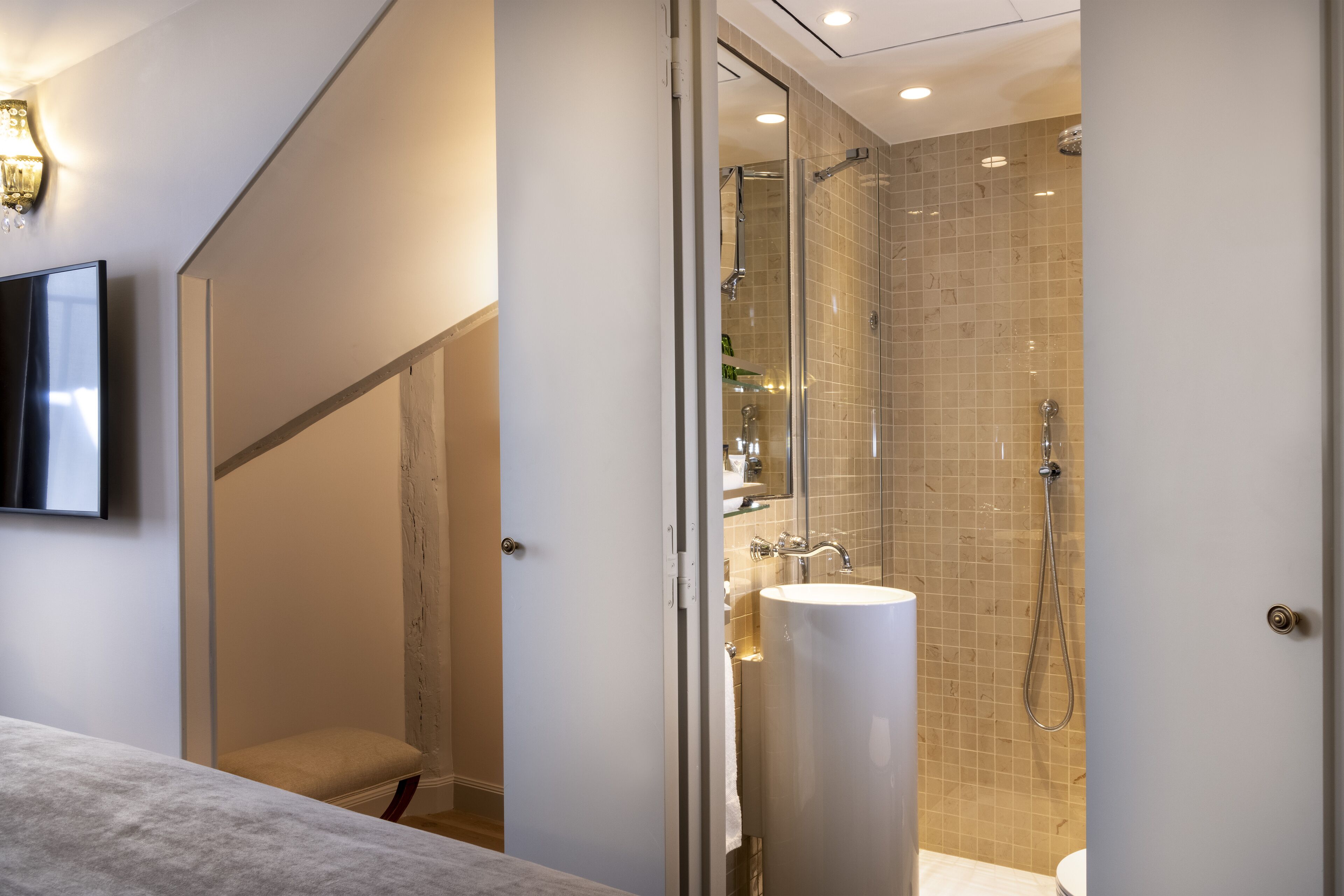 classic room, spa access | bathroom | shower, rainfall showerhead, free toiletries, hair dryer