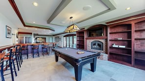 Games room - Grace and Grandeur: The Stables Estate (North Lawrence)