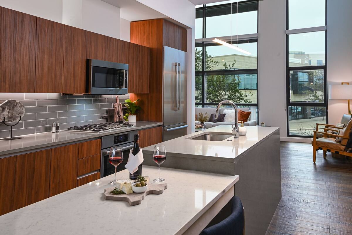 luxury studio suite | private kitchen | coffee/tea maker