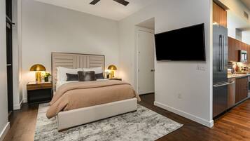 1 habitación y ropa de cama de alta calidad