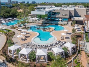Outdoor pool, open 8:00 AM to 10:00 PM, cabanas (surcharge)