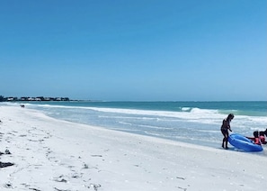 En la playa 