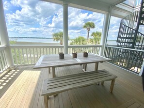 Outdoor dining - Panoramic Water View Deep Water Dock Large Estate (Seabrook Island)