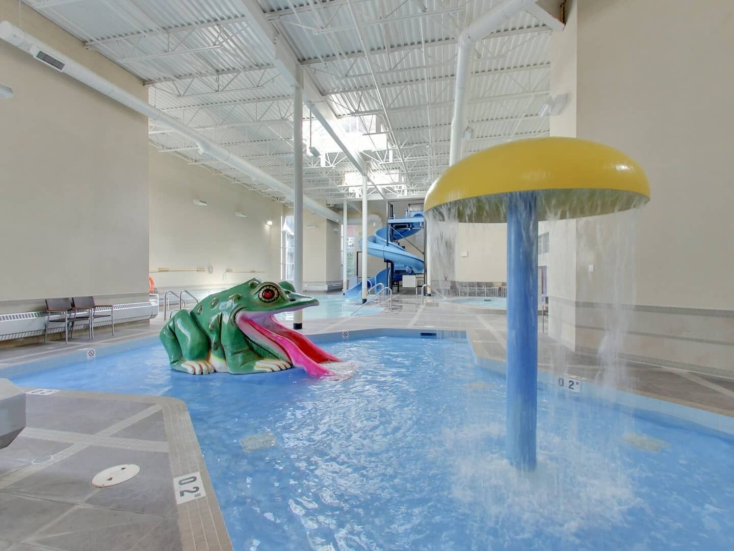 Indoor pool, a heated pool