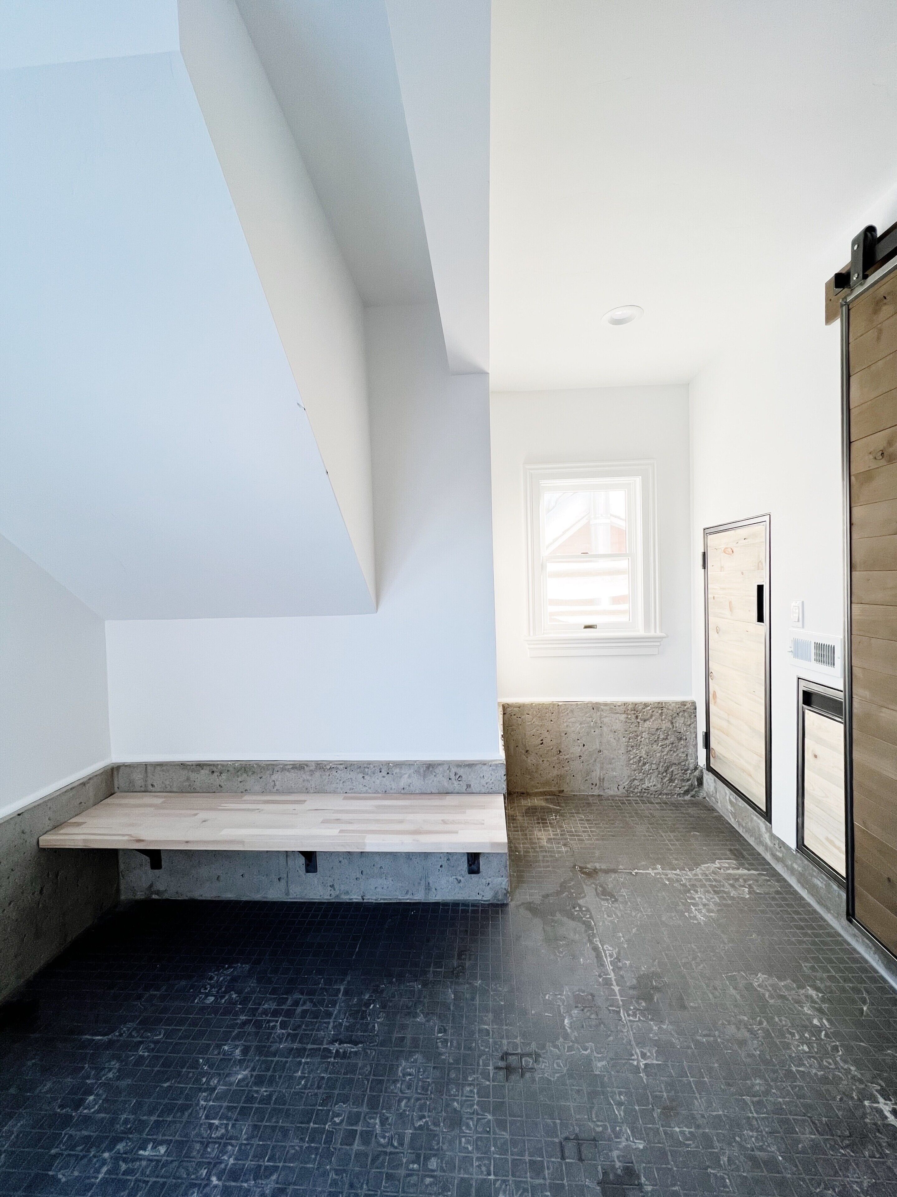 Mudroom access at ground level.