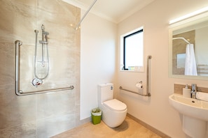 Matariki - Studio wheelchair accessible bathroom