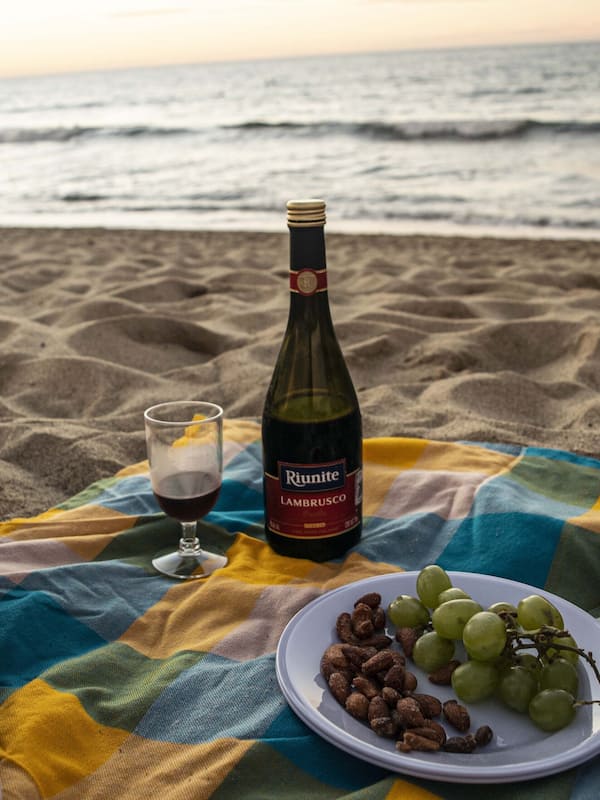 Perto da praia, toalhas de praia
